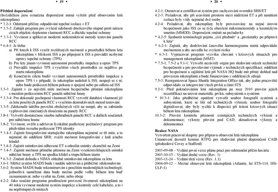 3-1: Vyvinout a aplikovat moderní nedestruktivní metody testování panelů RCC * 6.