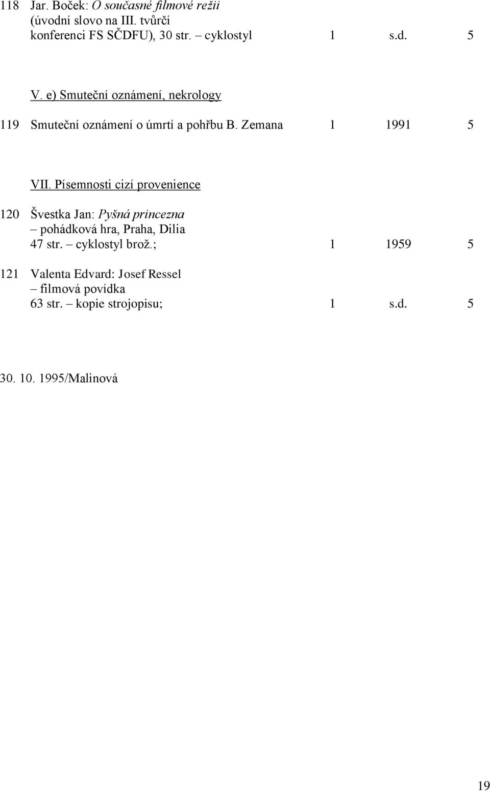 Zemana 1 1991 5 VII.