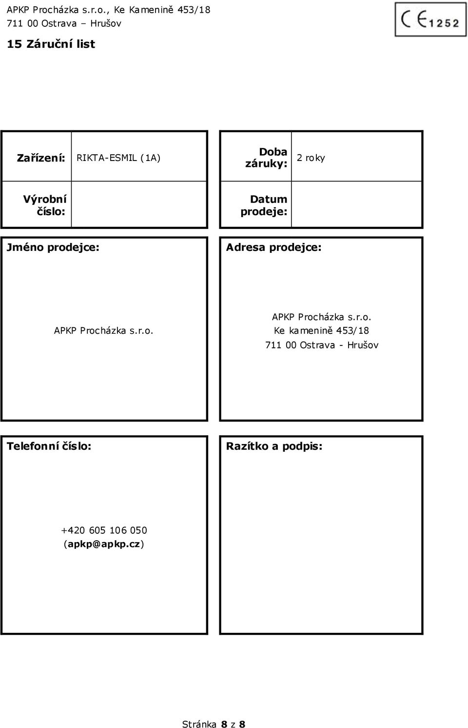 Datum prod