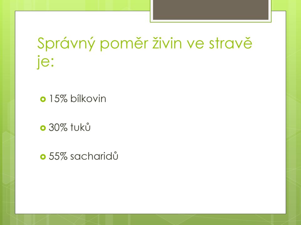 je: 15% bílkovin