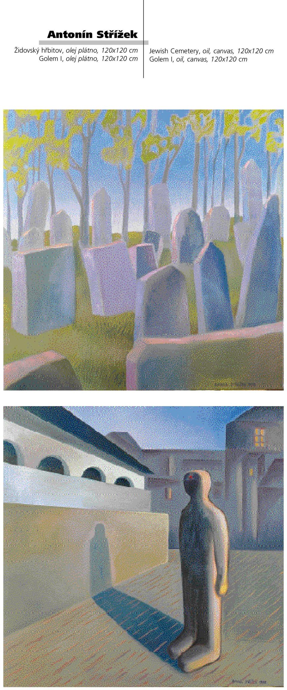 120x120 cm Jewish Cemetery, oil, canvas,