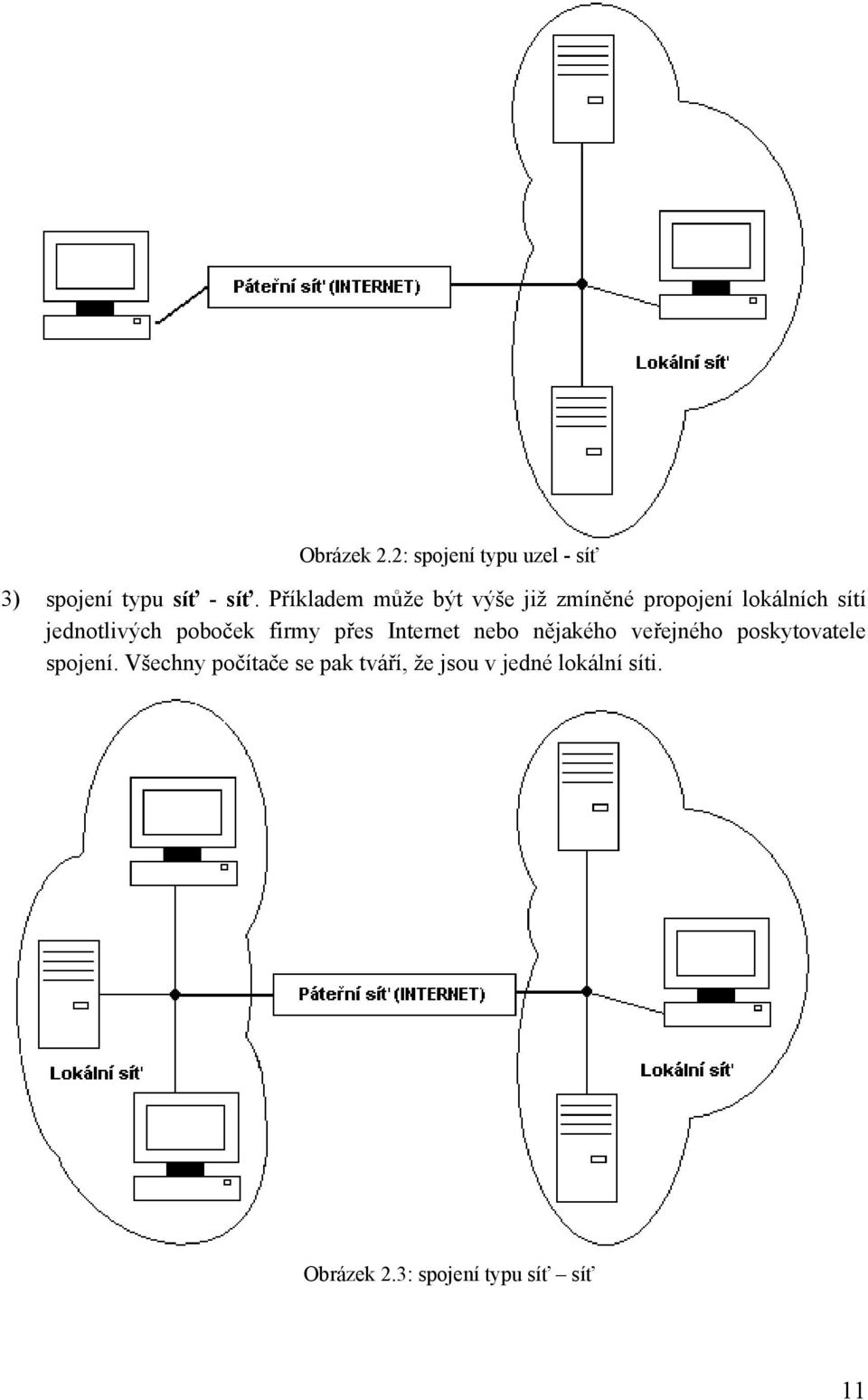 poboček firmy přes Internet nebo nějakého veřejného poskytovatele spojení.