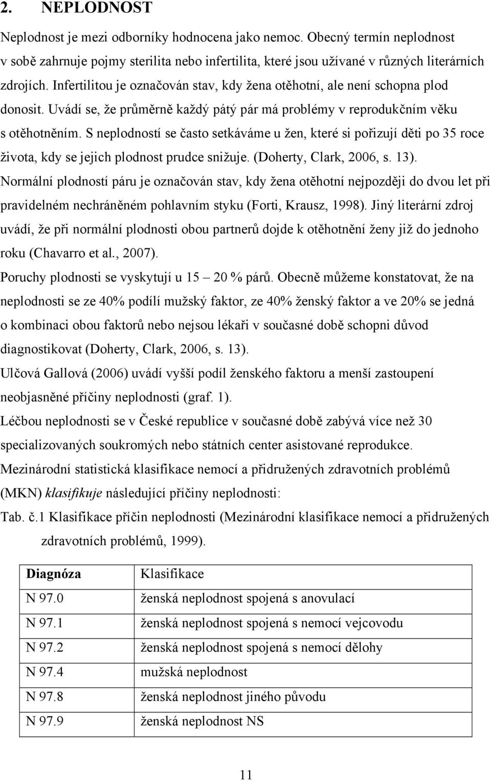S neplodností se často setkáváme u žen, které si pořizují děti po 35 roce života, kdy se jejich plodnost prudce snižuje. (Doherty, Clark, 2006, s. 13).