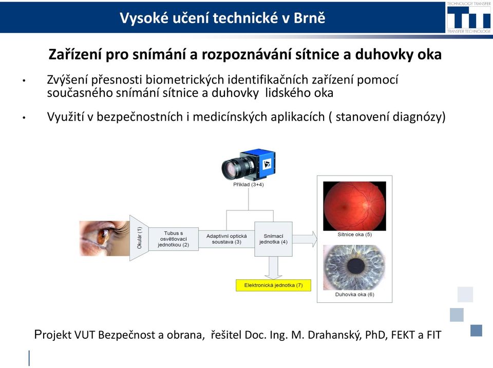 duhovky lidského oka Využití v bezpečnostních i medicínských aplikacích (