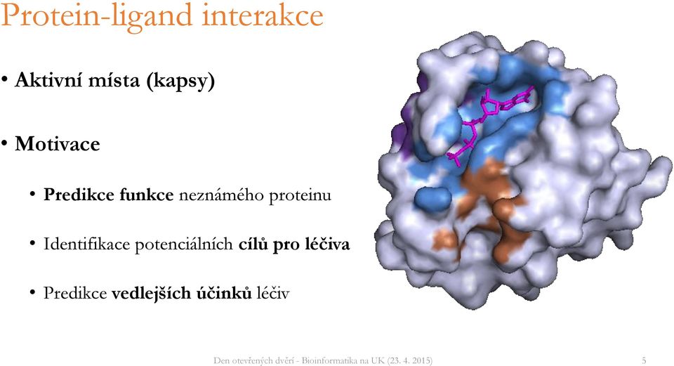 neznámého proteinu Identifikace