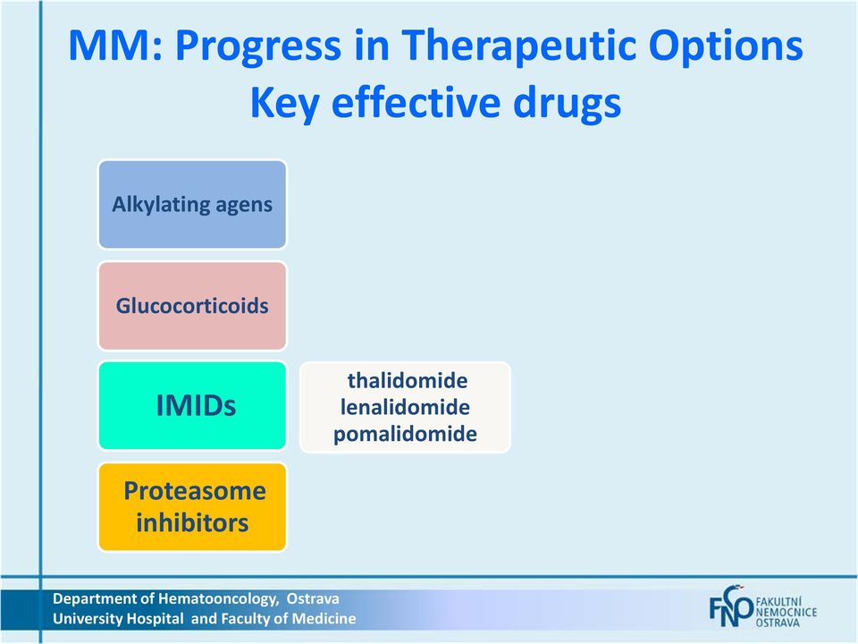 Glucocorticoids IMIDs thalidomide