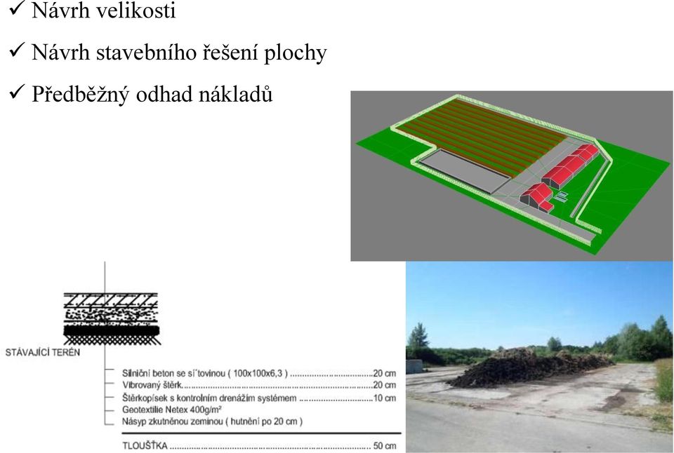 řešení plochy