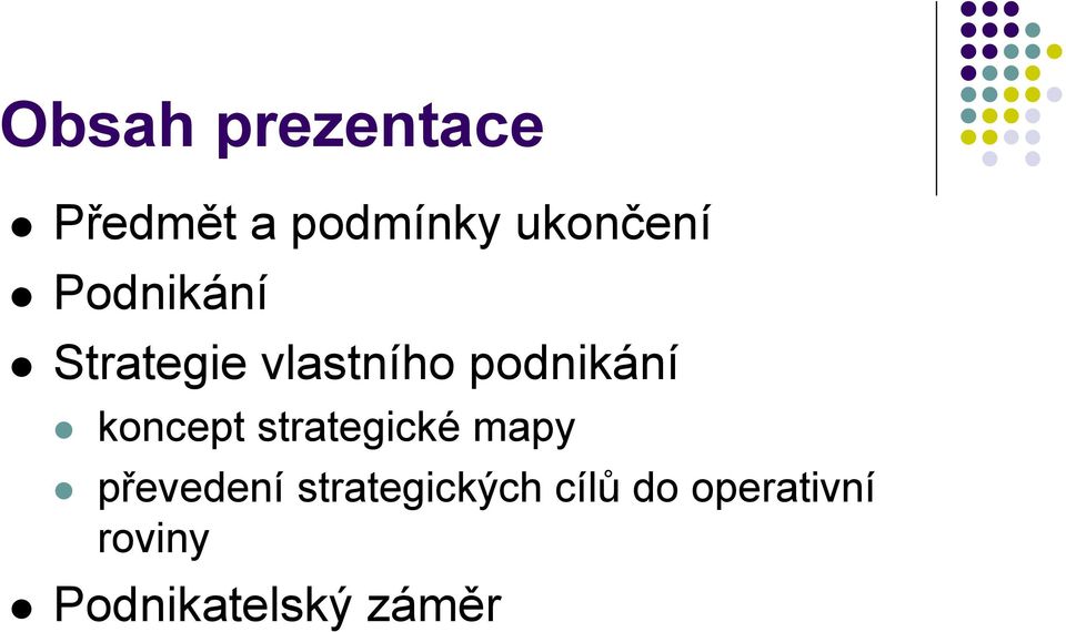 koncept strategické mapy převedení