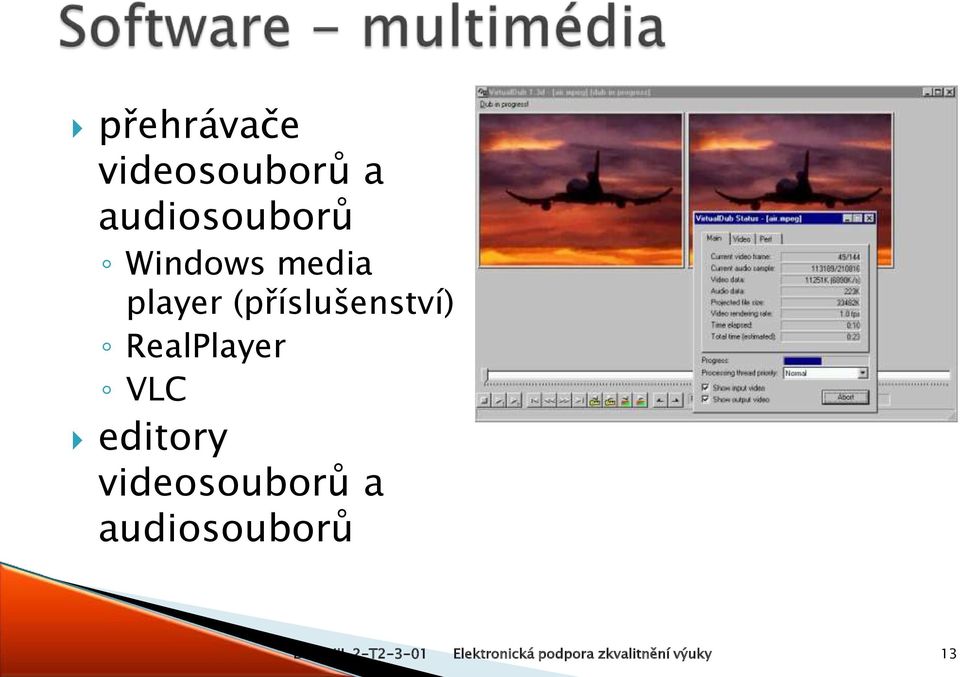 editory videosouborů a audiosouborů