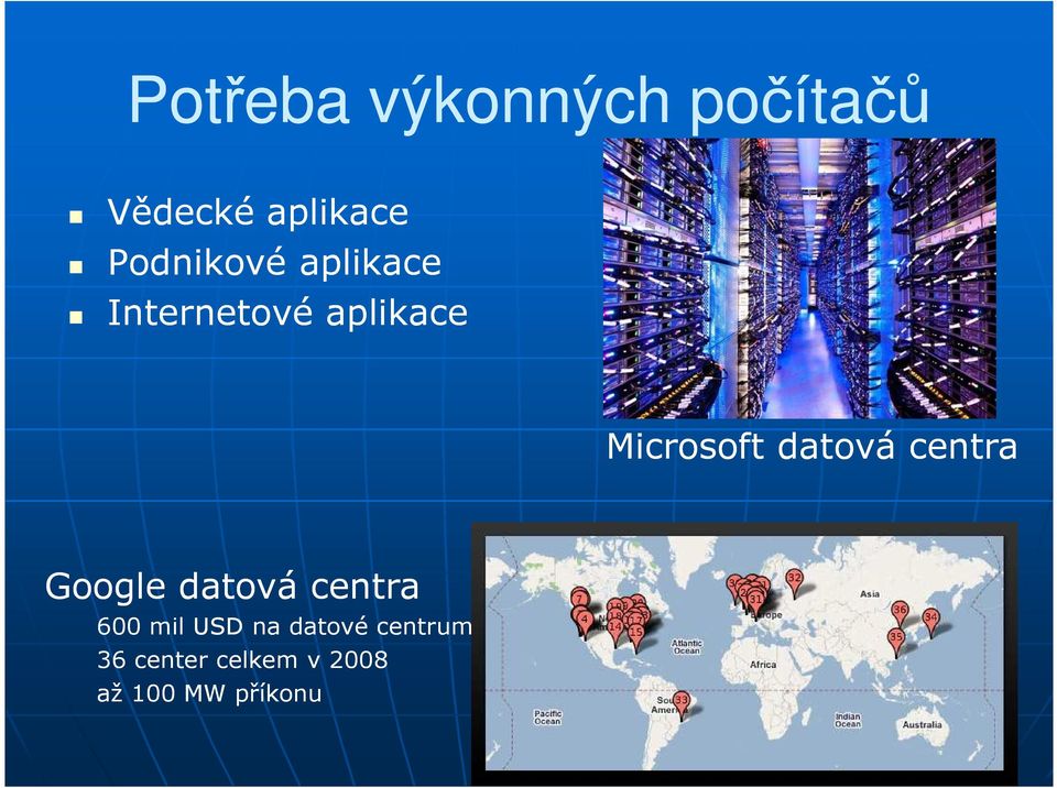 datová centra Google datová centra 600 mil USD na