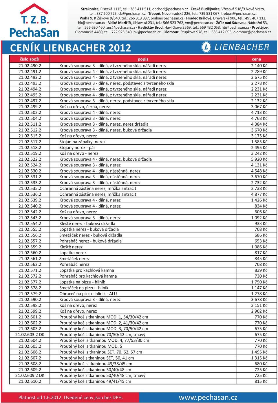 2 Krbová souprava 4 - dílná, z tvrzeného skla, nářadí nerez 2 231 Kč 21.02.495.2 Krbová souprava 4 - dílná, z tvrzeného skla, nářadí nerez 2 231 Kč 21.02.497.