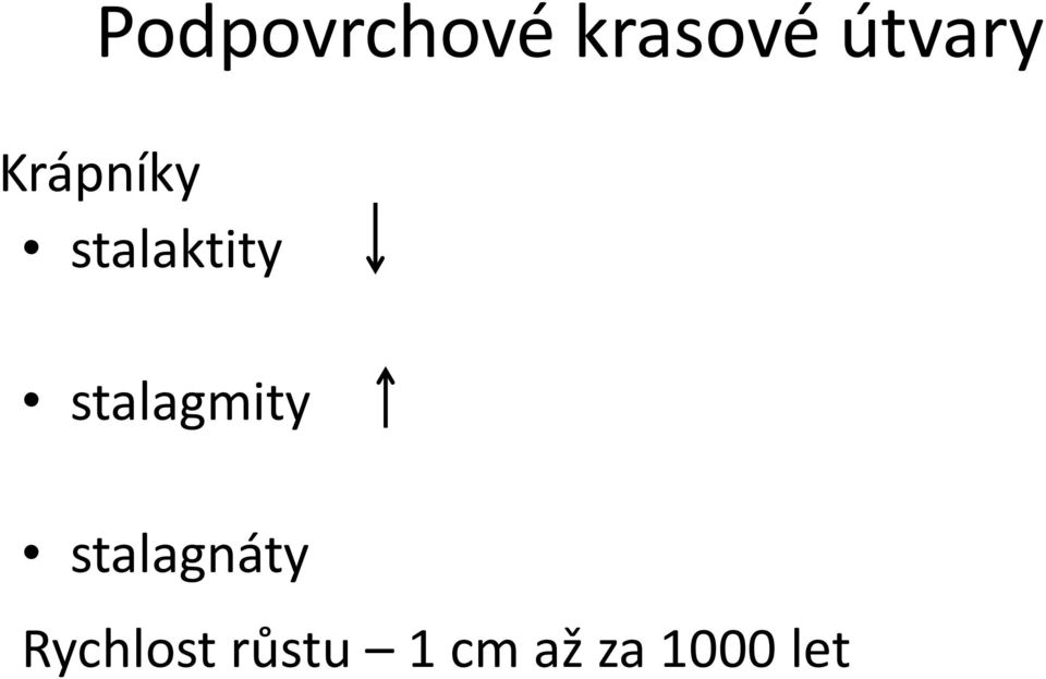 stalaktity stalagmity