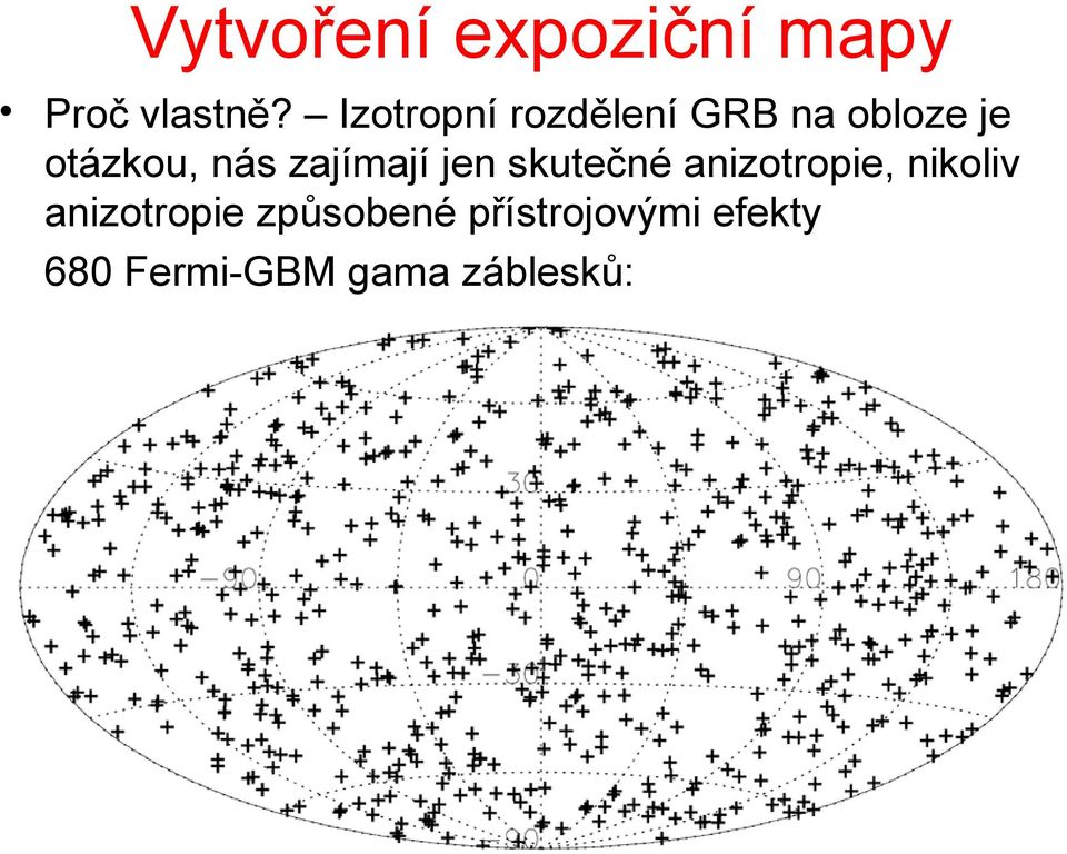 zajímají jen skutečné anizotropie, nikoliv