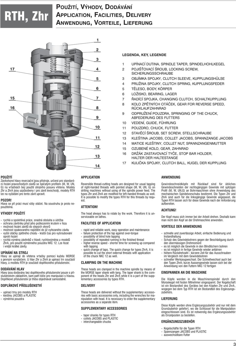 CHANGING CLUTCH, SCHALTKUPPLUNG 8 KOLO ZPĚTNÝCH OTÁČEK, GEAR FOR REVERSE SPEED, RÜCKLAUFZAHNRAD 9 ODPRUŽENÍ POUZDRA, SPRINGING OF THE CHUCK, ABFEDERUNG DES FUTTERS 10 VEDENÍ, GUIDE, FÜHRUNG 11