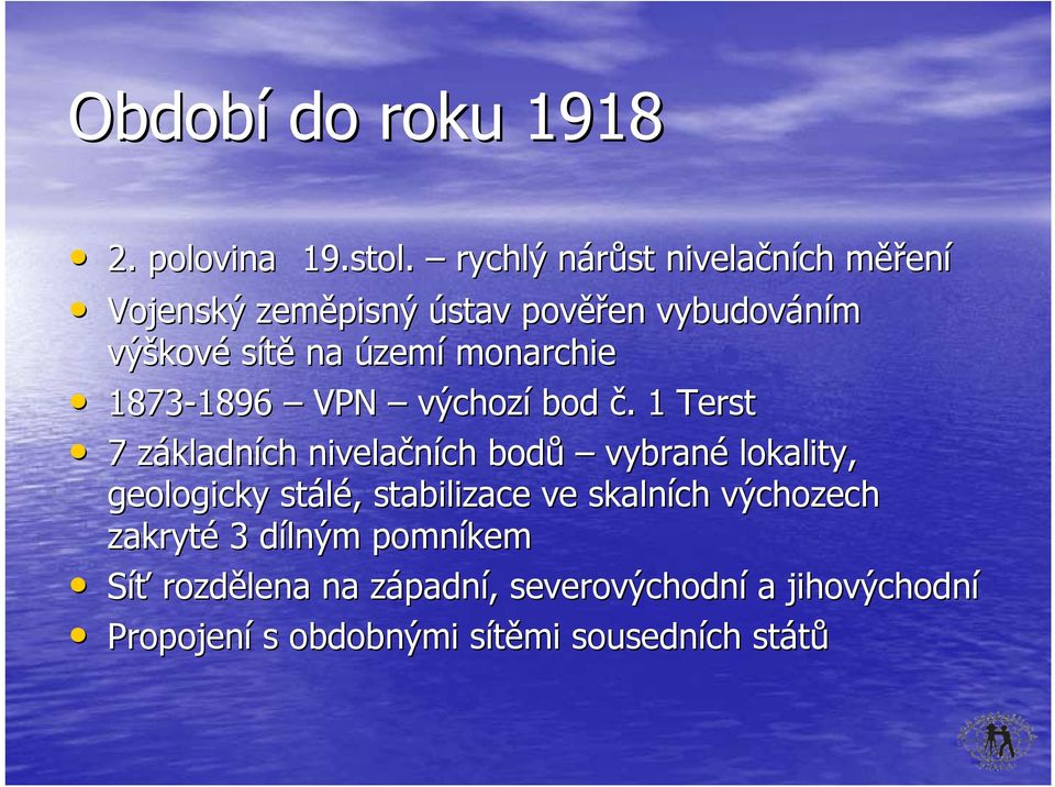 monarchie 1873-1896 1896 VPN výchozí bod č.