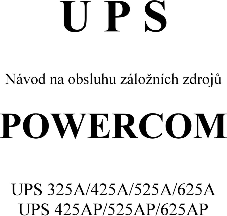 POWERCOM UPS