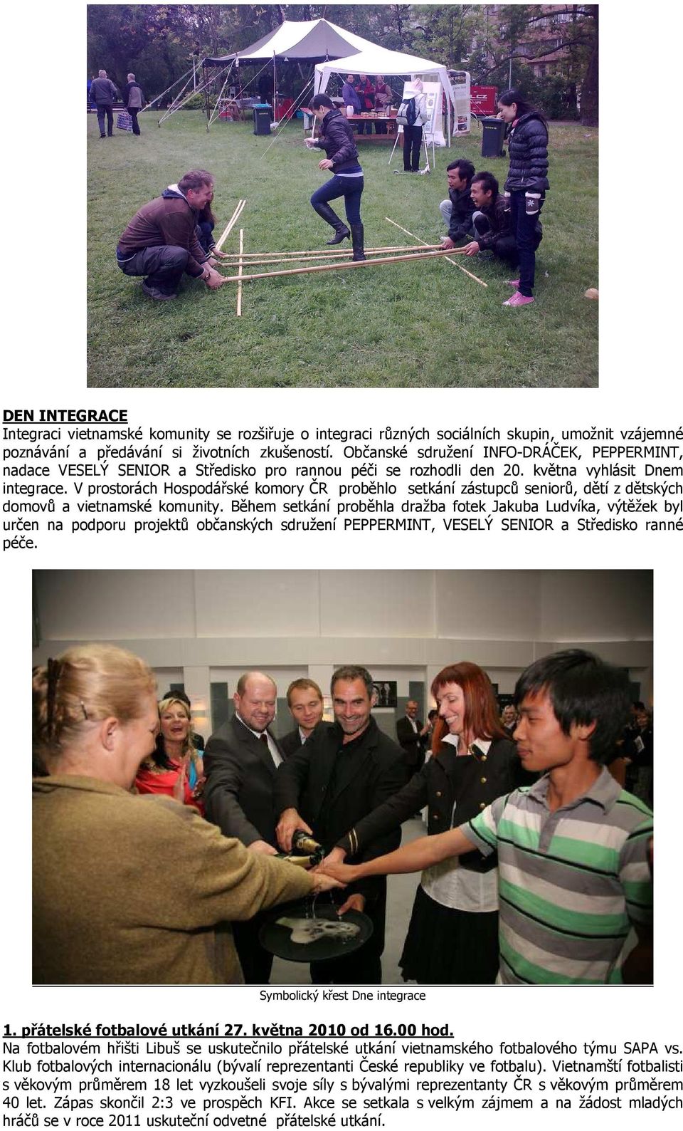 V prostorách Hospodářské komory ČR proběhlo setkání zástupců seniorů, dětí z dětských domovů a vietnamské komunity.