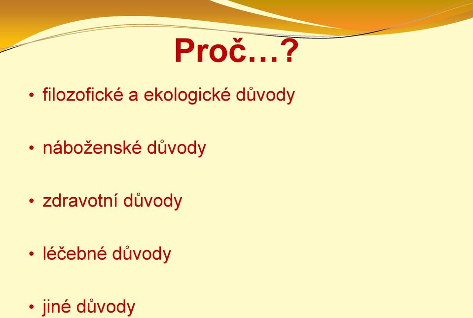 náboženské důvody