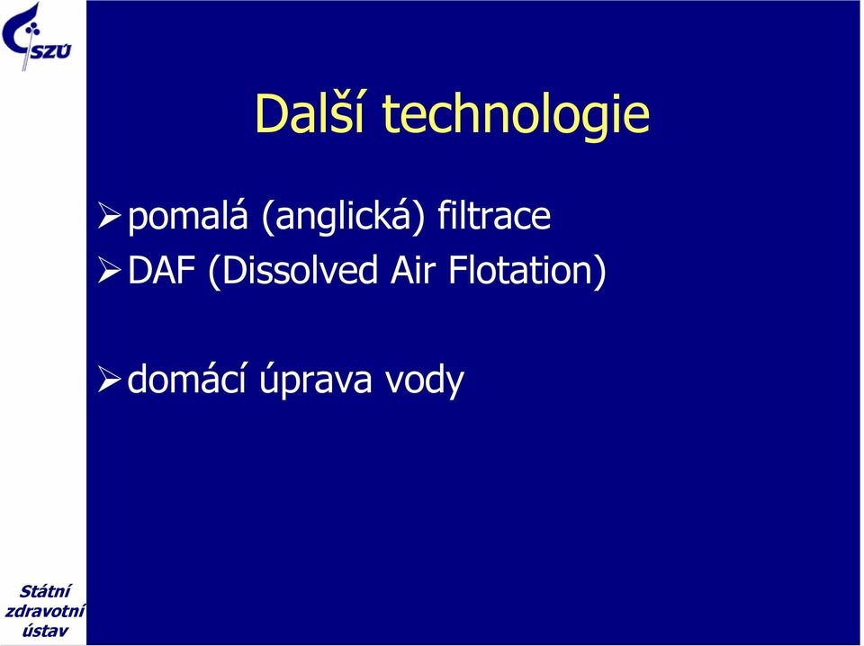 filtrace DAF (Dissolved