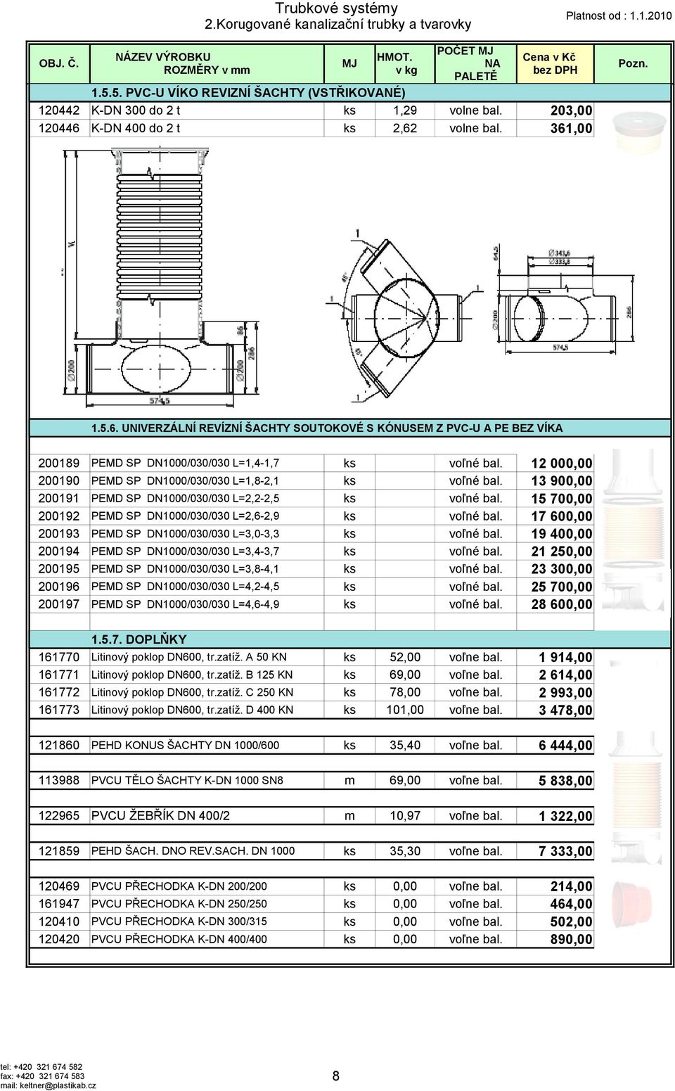 200190 PEMD SP DN1000/030/030 L=1,8-2,1 ks voľné bal. 200191 PEMD SP DN1000/030/030 L=2,2-2,5 ks voľné bal. 200192 PEMD SP DN1000/030/030 L=2,6-2,9 ks voľné bal.