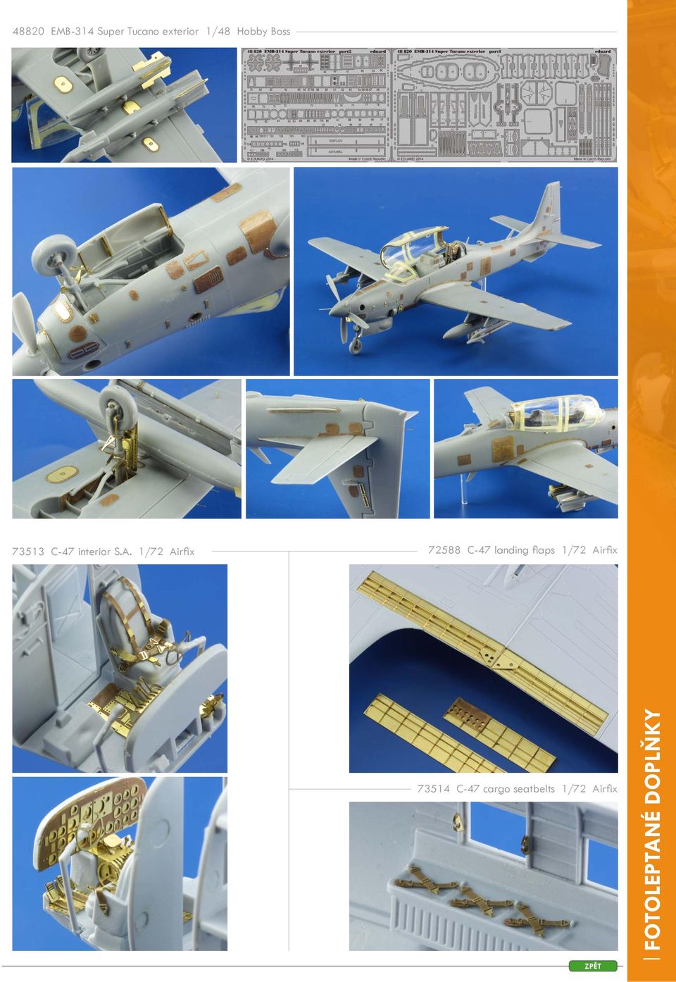 1/72 Airfix 72588 C-47 landing flaps 1/72