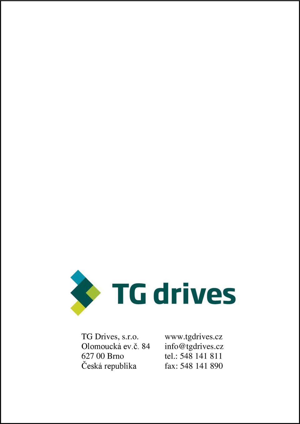 www.tgdrives.cz info@tgdrives.