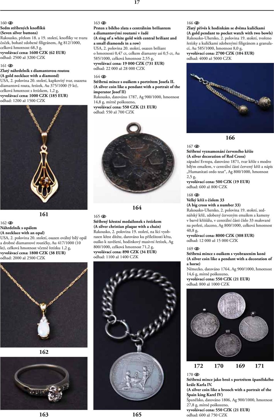 (A gold necklace with a diamond) USA, 2. polovina 20.