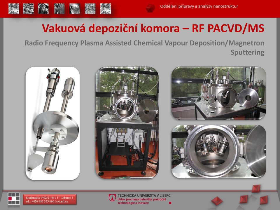 RF PACVD/MS Radio Frequency Plasma