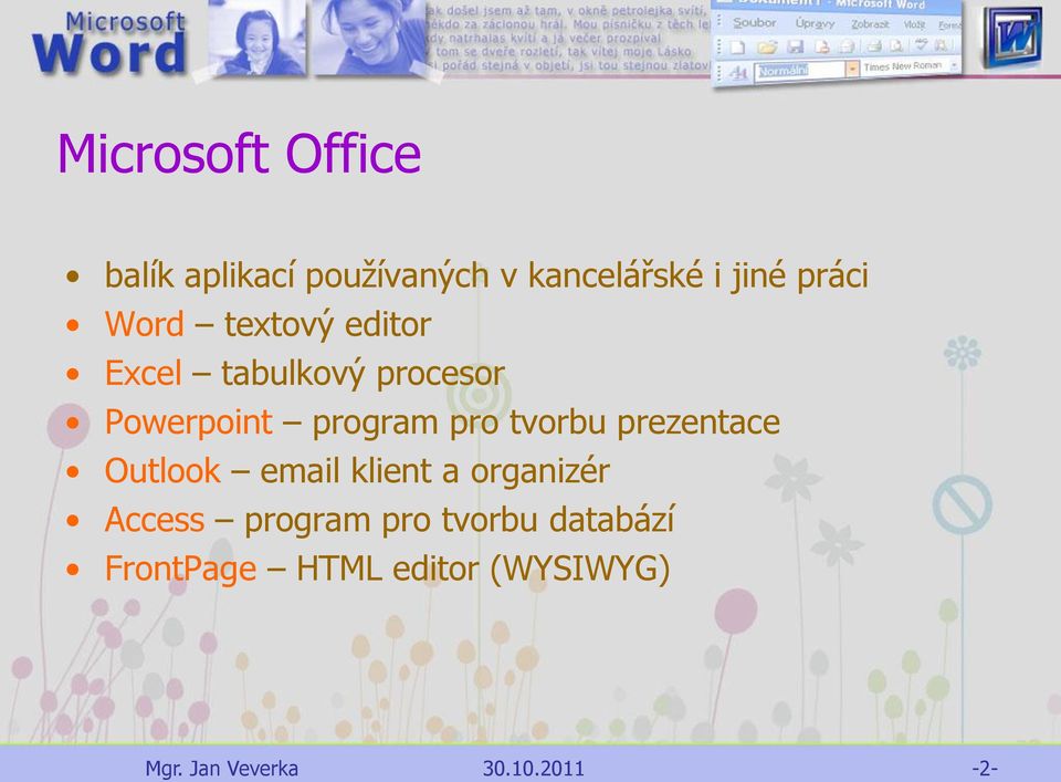 program pro tvorbu prezentace Outlook email klient a organizér