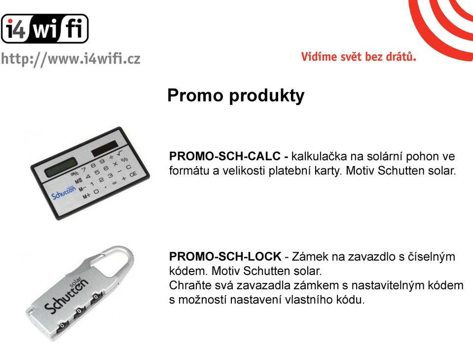 PROMO-SCH-LOCK - Zámek na zavazdlo s číselným kódem.