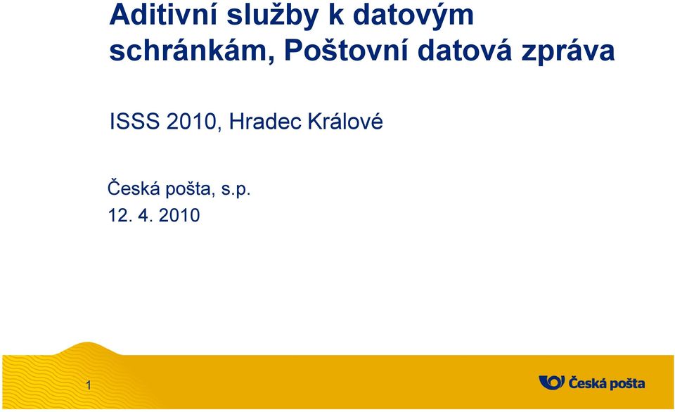 zpráva ISSS 2010, Hradec