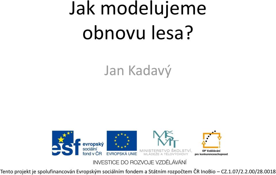 spolufinancován Evropským sociálním
