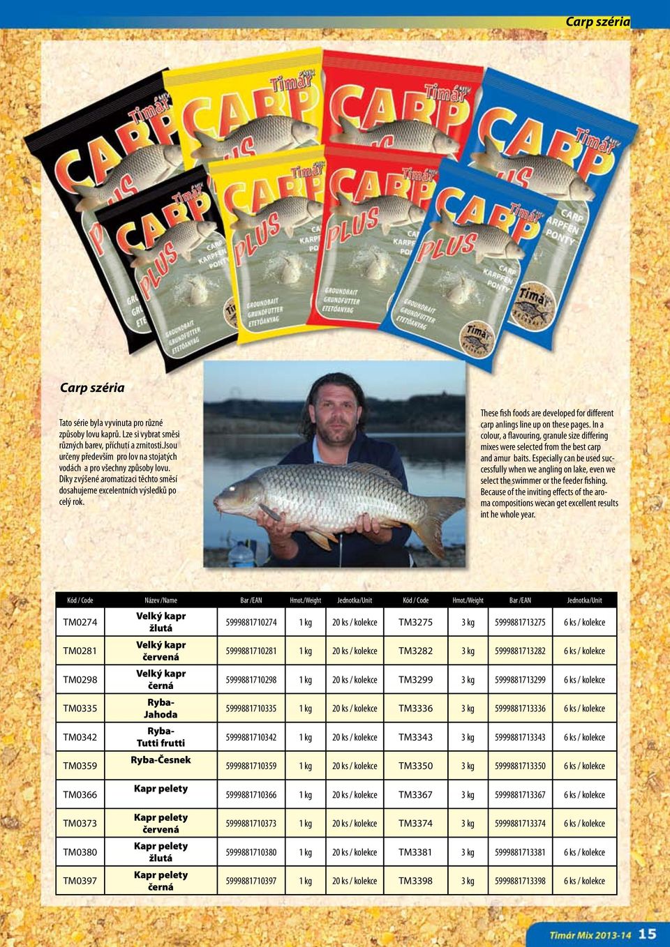 These fish foods are developed for different carp anlings line up on these pages. In a colour, a flavouring, granule size differing mixes were selected from the best carp and amur baits.