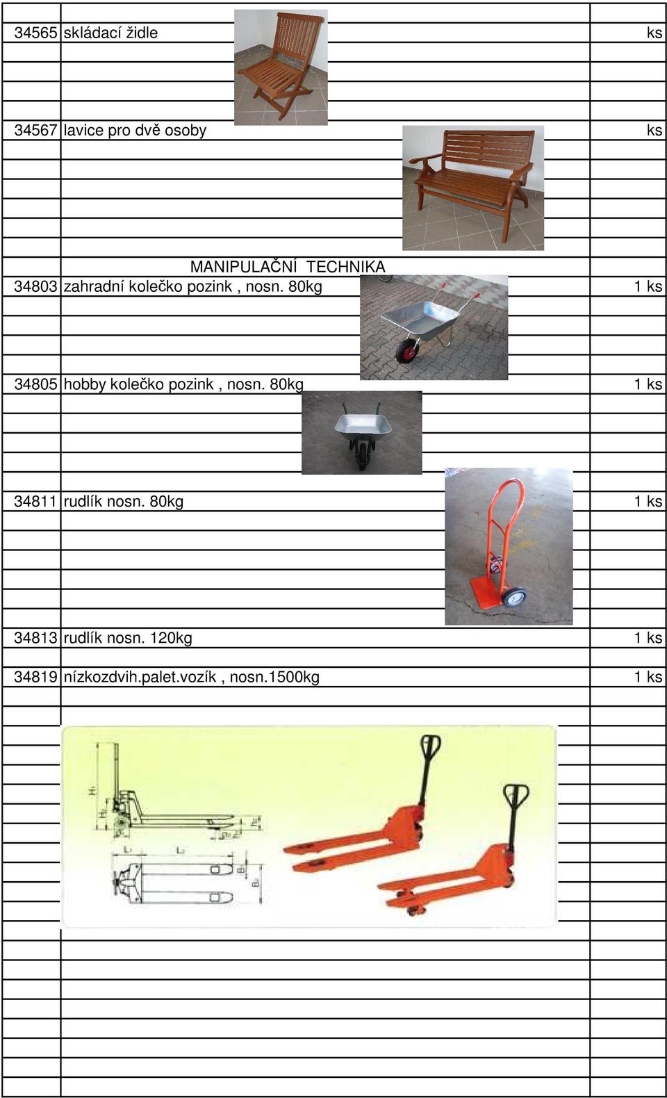 80kg 1 34805 hobby kolečko pozink, nosn.