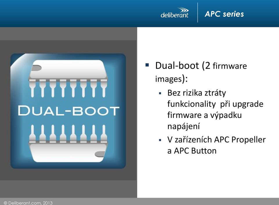 funkcionality při upgrade firmware a