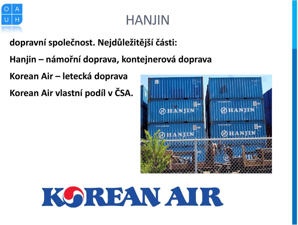 doprava, kontejnerová doprava Korean