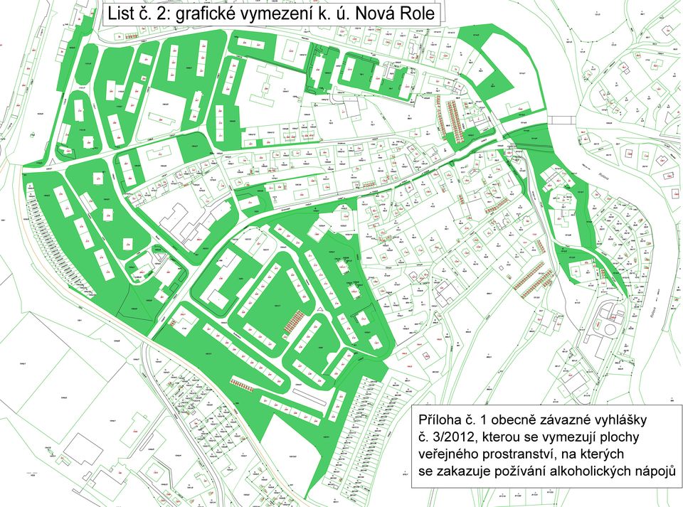 3/2012, kterou se vymezují plochy veřejného