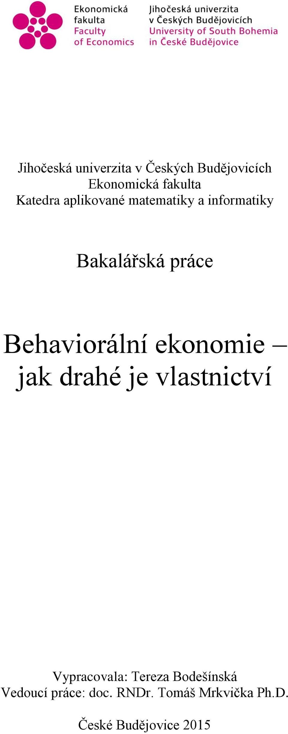behaviorální ekonomie