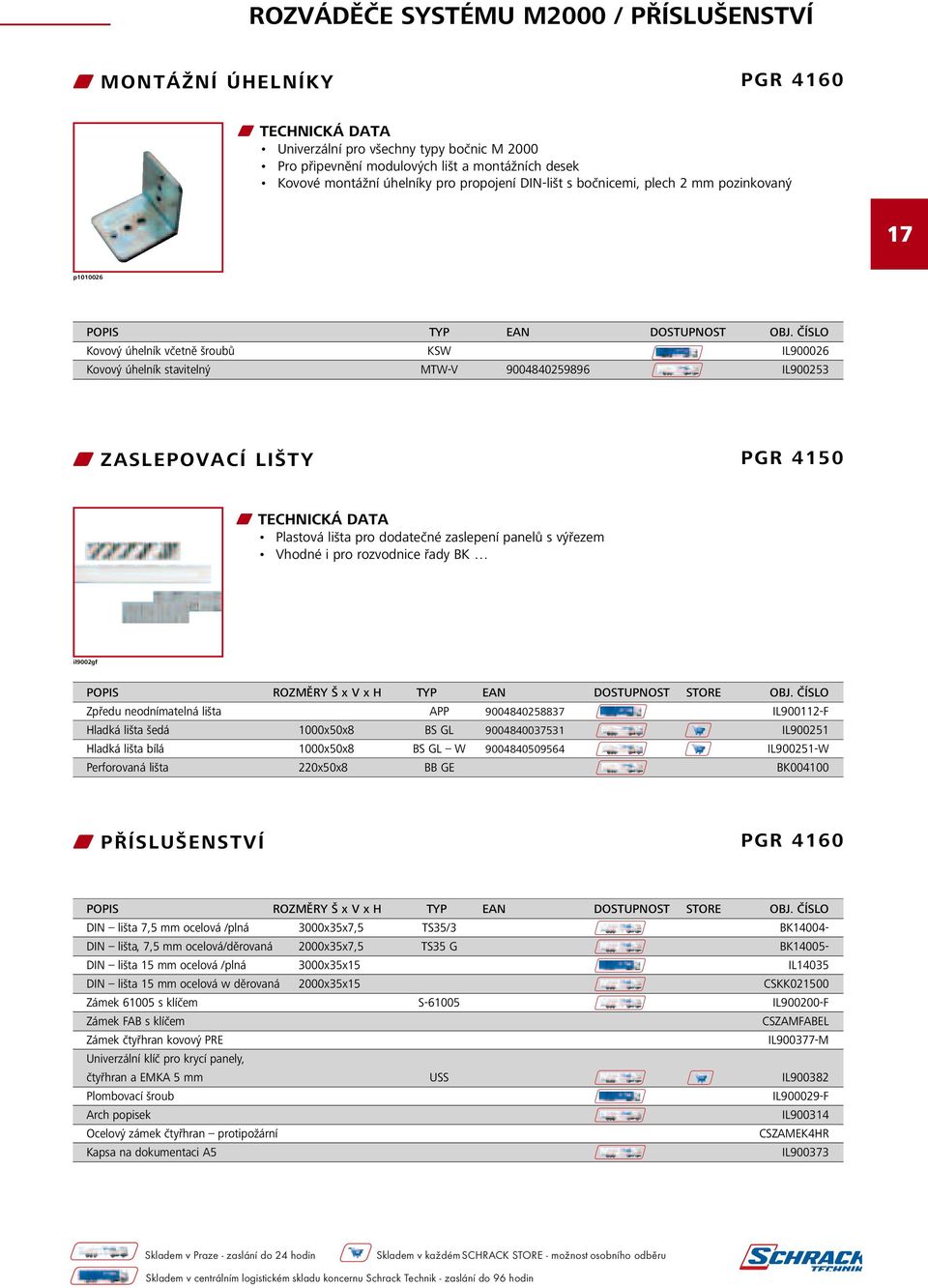 ČÍSLO Kovový úhelník včetně šroubů KSW IL900026 Kovový úhelník stavitelný MTW-V 9004840259896 IL900253 w ZASLEPOVACÍ LIŠTY PGR 4150 Plastová lišta pro dodatečné zaslepení panelů s výřezem Vhodné i