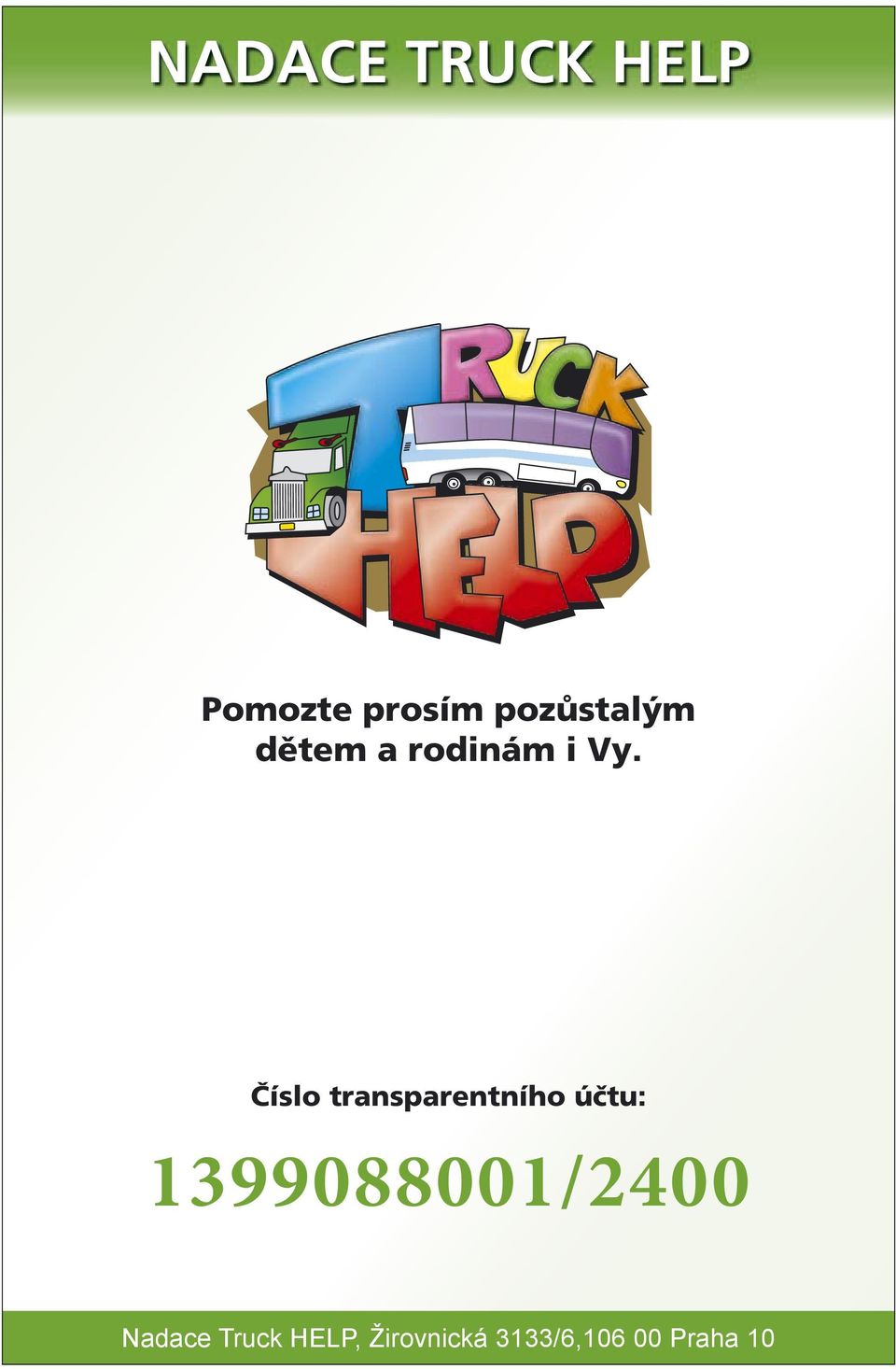 Číslo transparentního účtu: