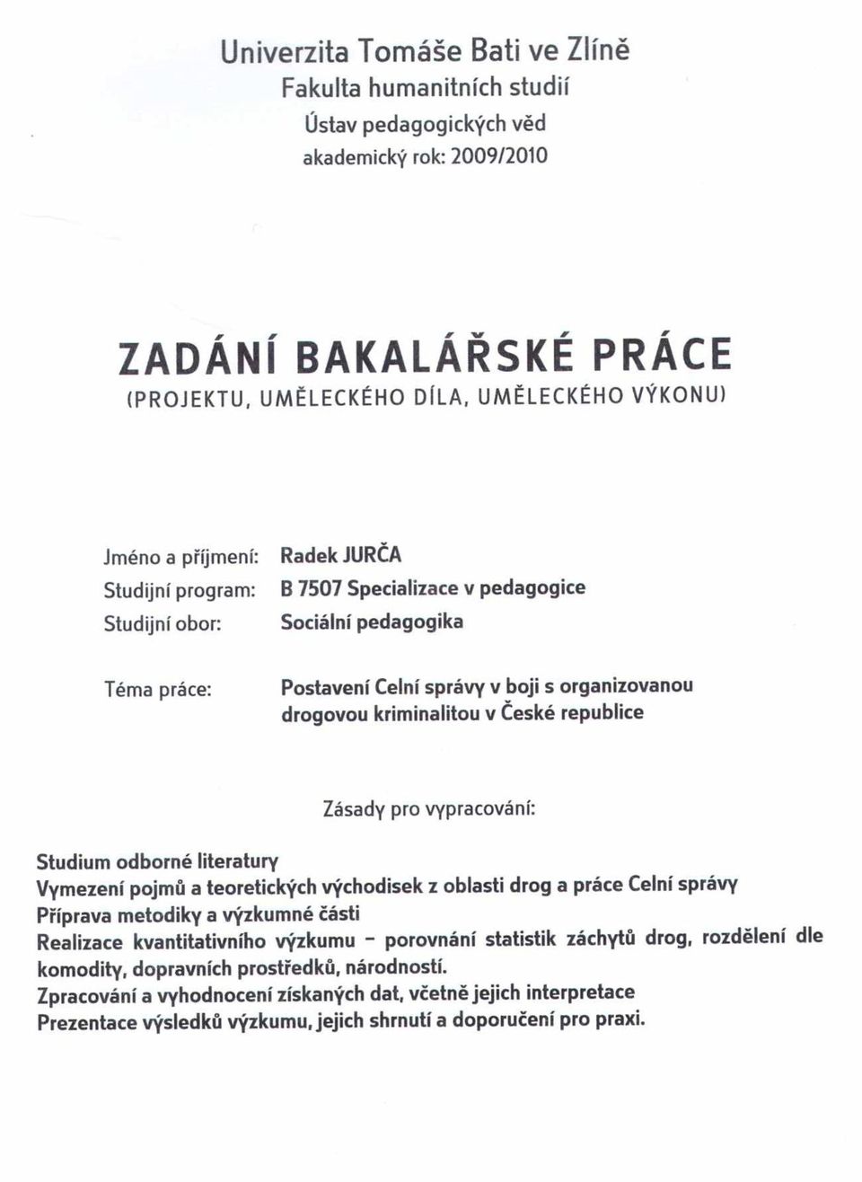 Postavení Celní správy ČR v boji s organizovanou drogovou kriminalitou v ČR  - PDF Free Download