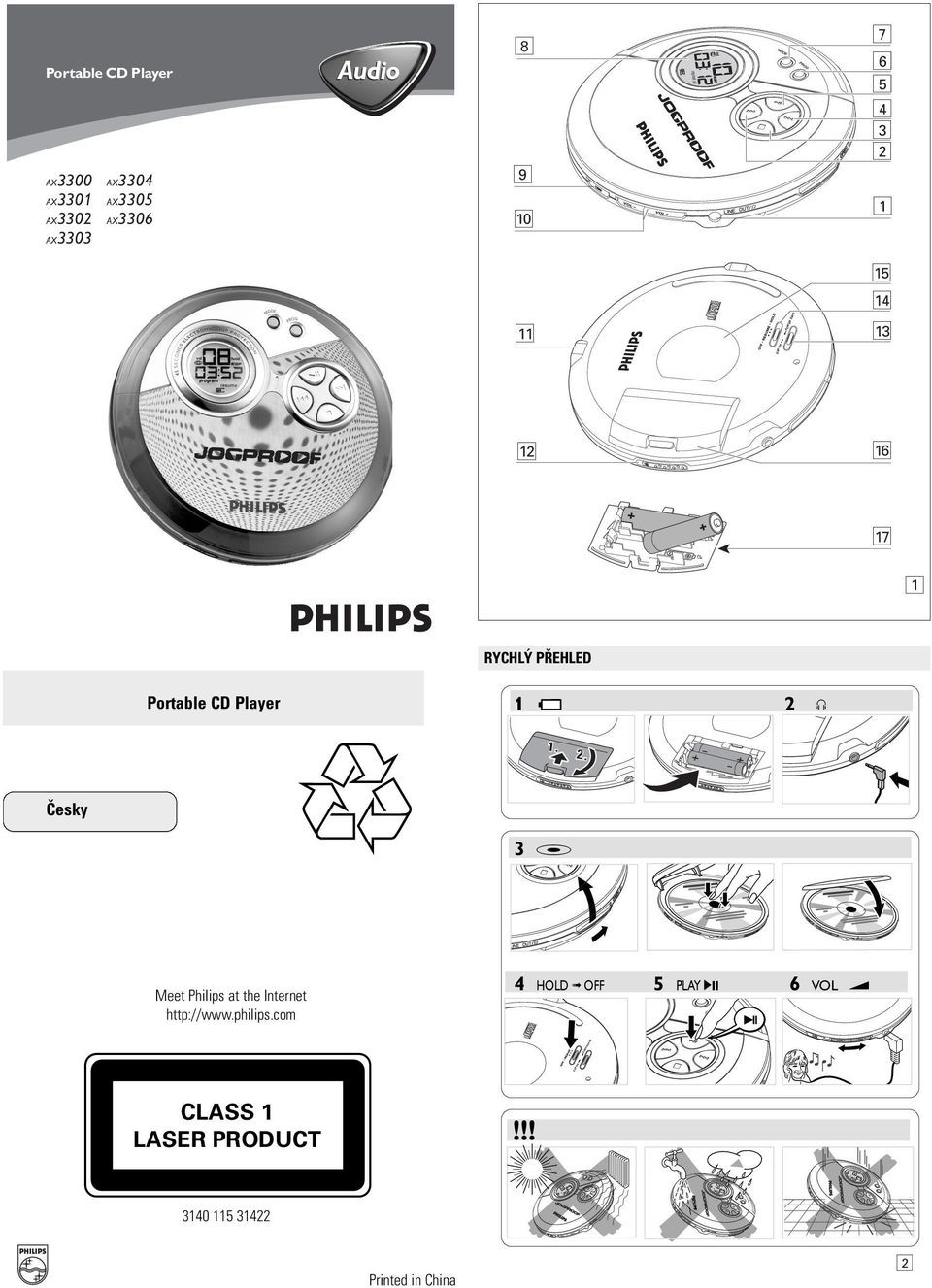 . Èesky 3 # Meet Philips at the Internet http://www.philips.