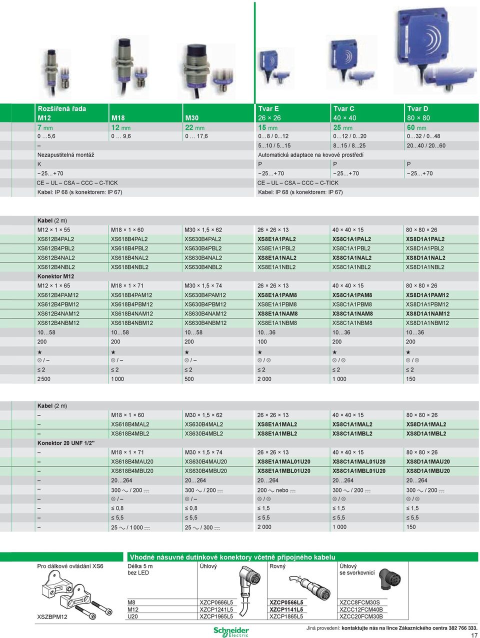 ..60 Nezapustitelná montáž Automatická adaptace na kovové prostředí K P P P 25 + 70 25 + 70 25 + 70 25 + 70 CE UL CSA CCC C-TICK CE UL CSA CCC C-TICK Kabel: IP 68 (s konektorem: IP 67) Kabel: IP 68