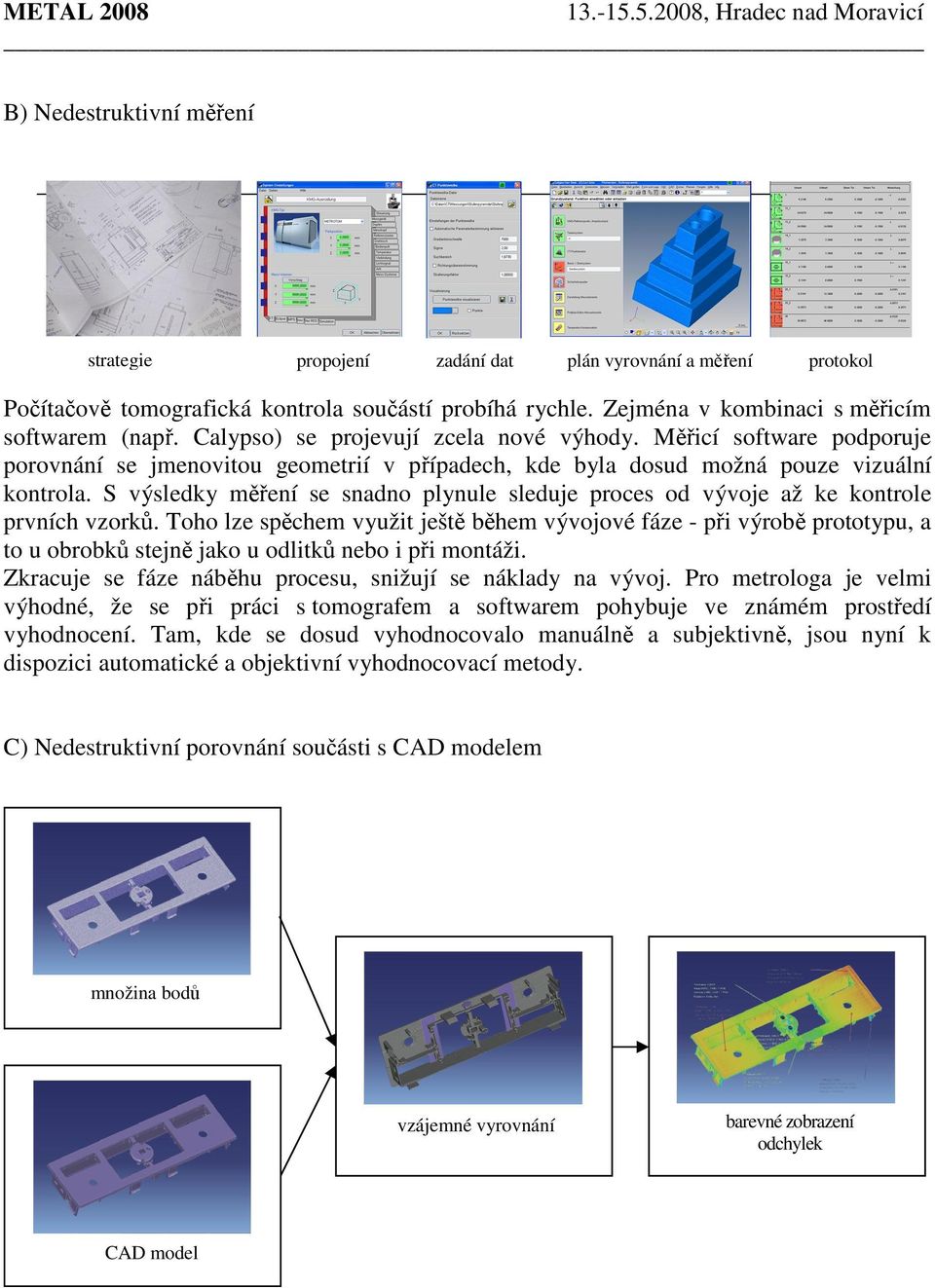 S výsledky měření se snadno plynule sleduje proces od vývoje až ke kontrole prvních vzorků.