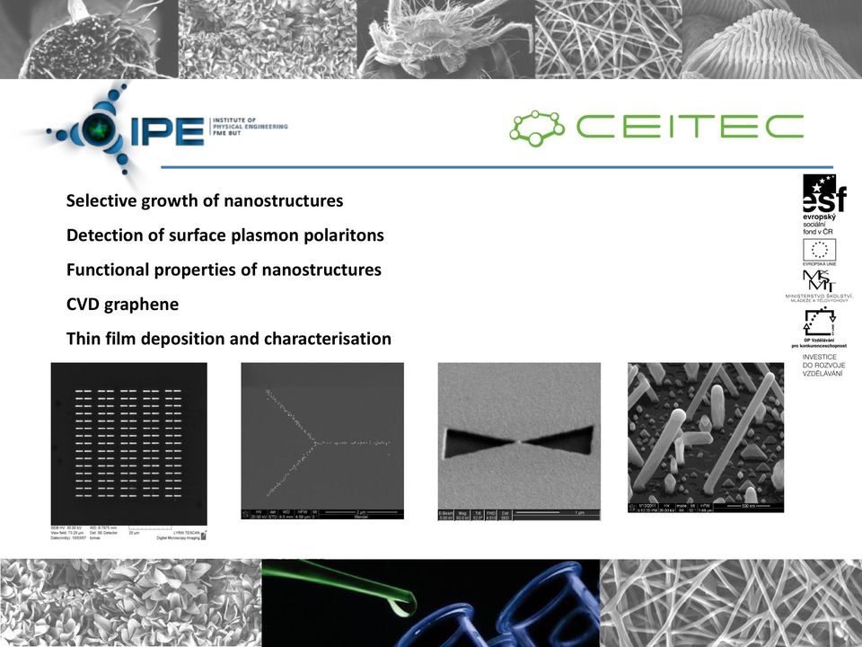 Functional properties of nanostructures