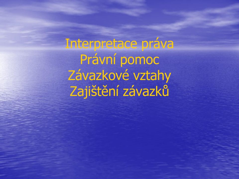 pomoc Závazkové