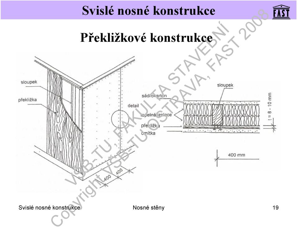 Svislé nosné 