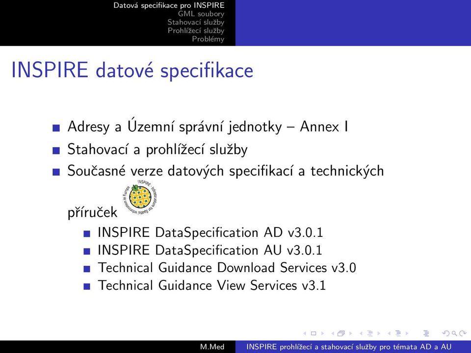 technických příruček INSPIRE DataSpecification AD v3.0.