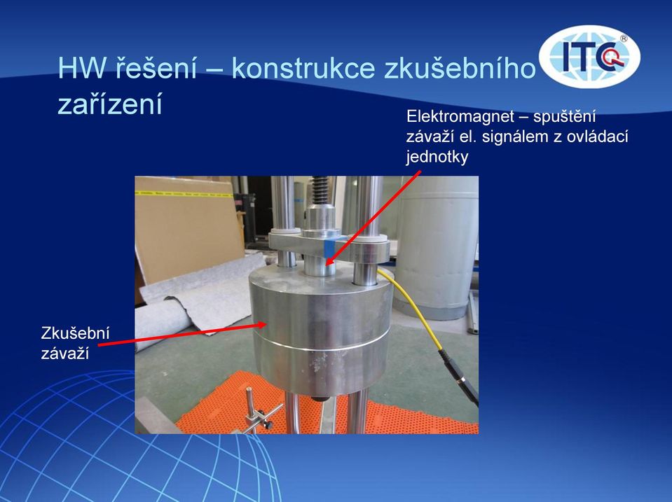 Elektromagnet spuštění závaží