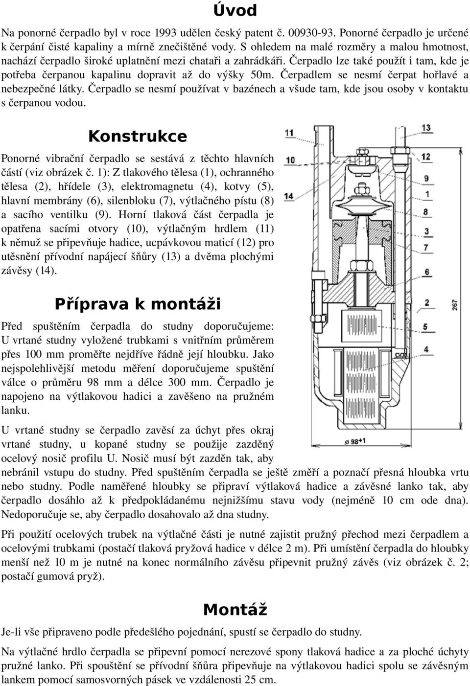Ponorné čerpadlo AGUA 50 - PDF Free Download